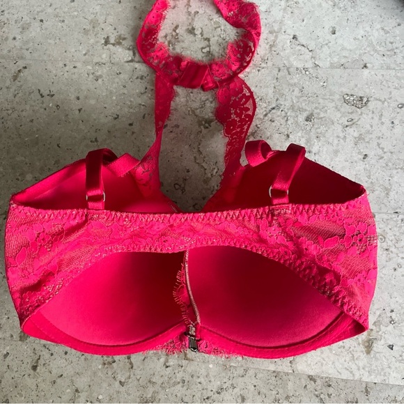 VICTORIA’S SECRET VERY SEXY PUSH-UP BRA PIGEONNANT RED BLING 32DDD - Picture 4 of 6